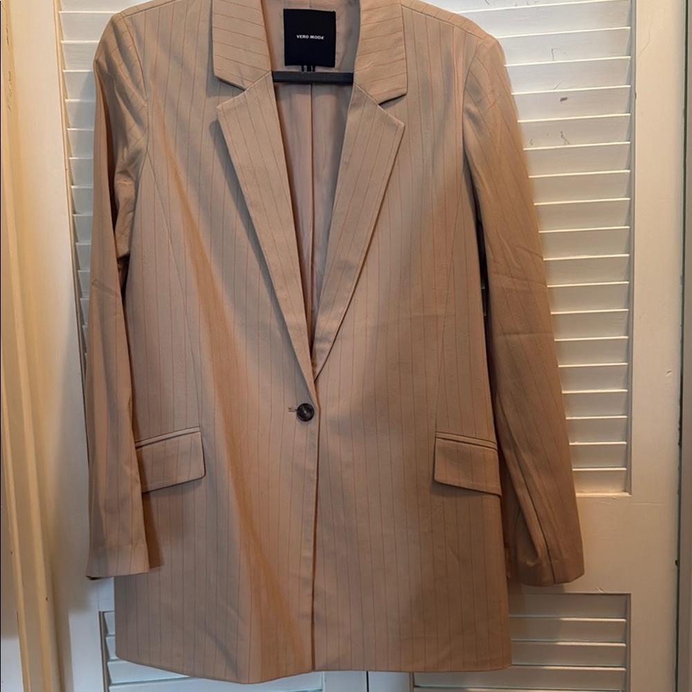 Vero Moda Tan Blazer Tailored Suit Jacket